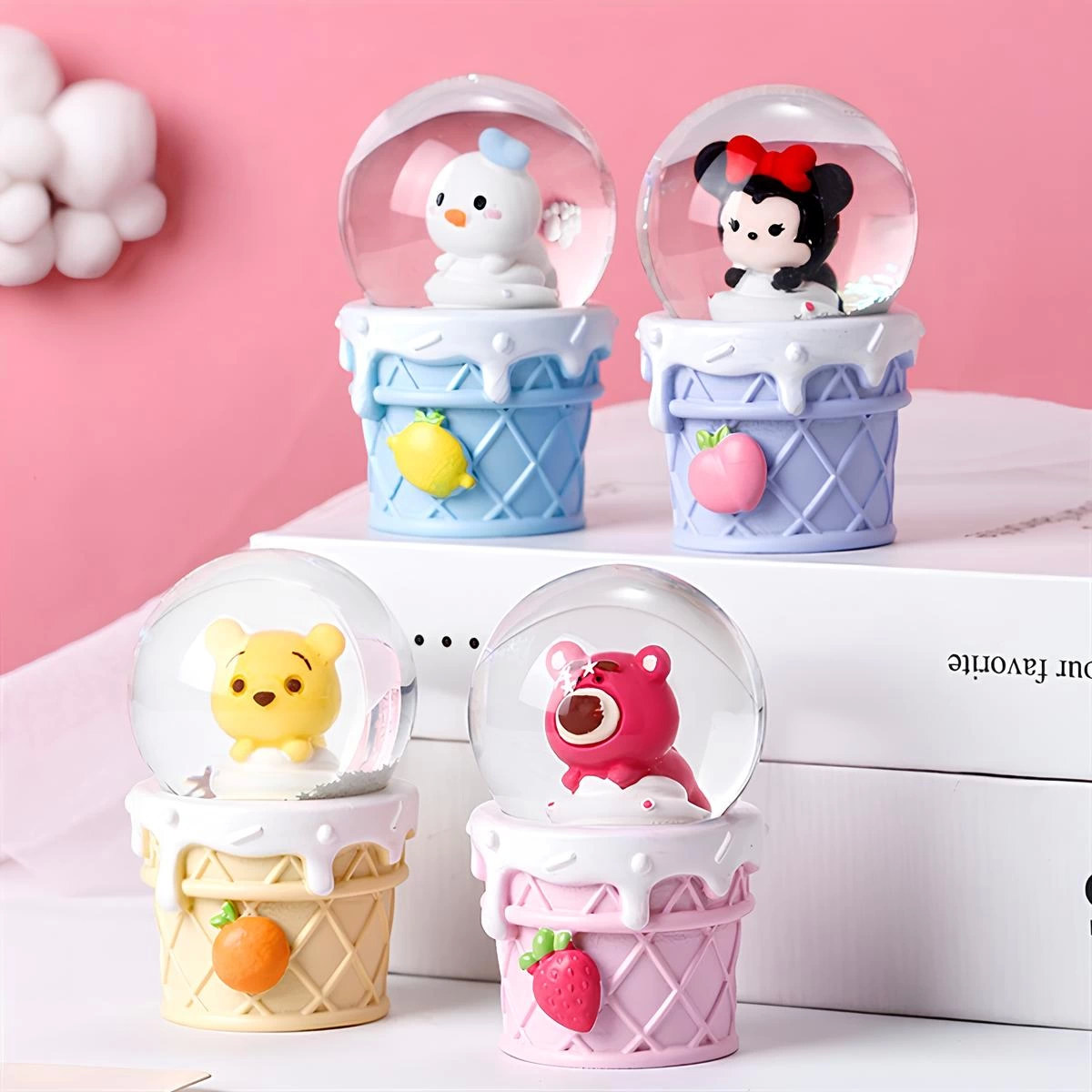 Just Cheap Store Mickey Mouse İşikli Kar Küresi 7 Cm Alk3104