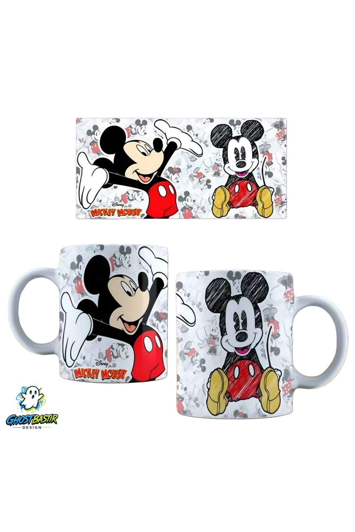 Mickey Mouse Kupa Bardak | Tek Adet K0309