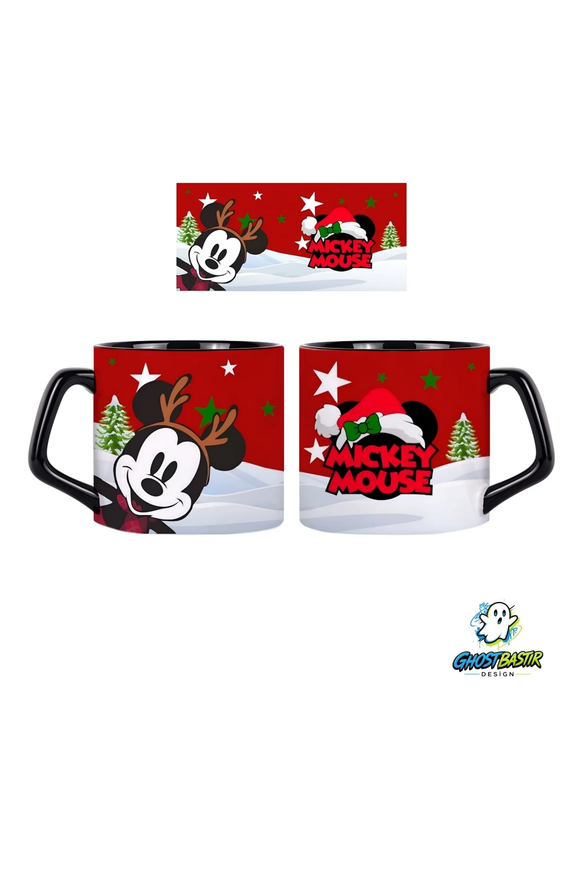 Mickey Mouse Noel | Yılbaşı Kupa Bardak | Tek Adet 1034 Mickey Mouse Noel | Yılbaşı Kupa Bardak | Tek Adet 1034