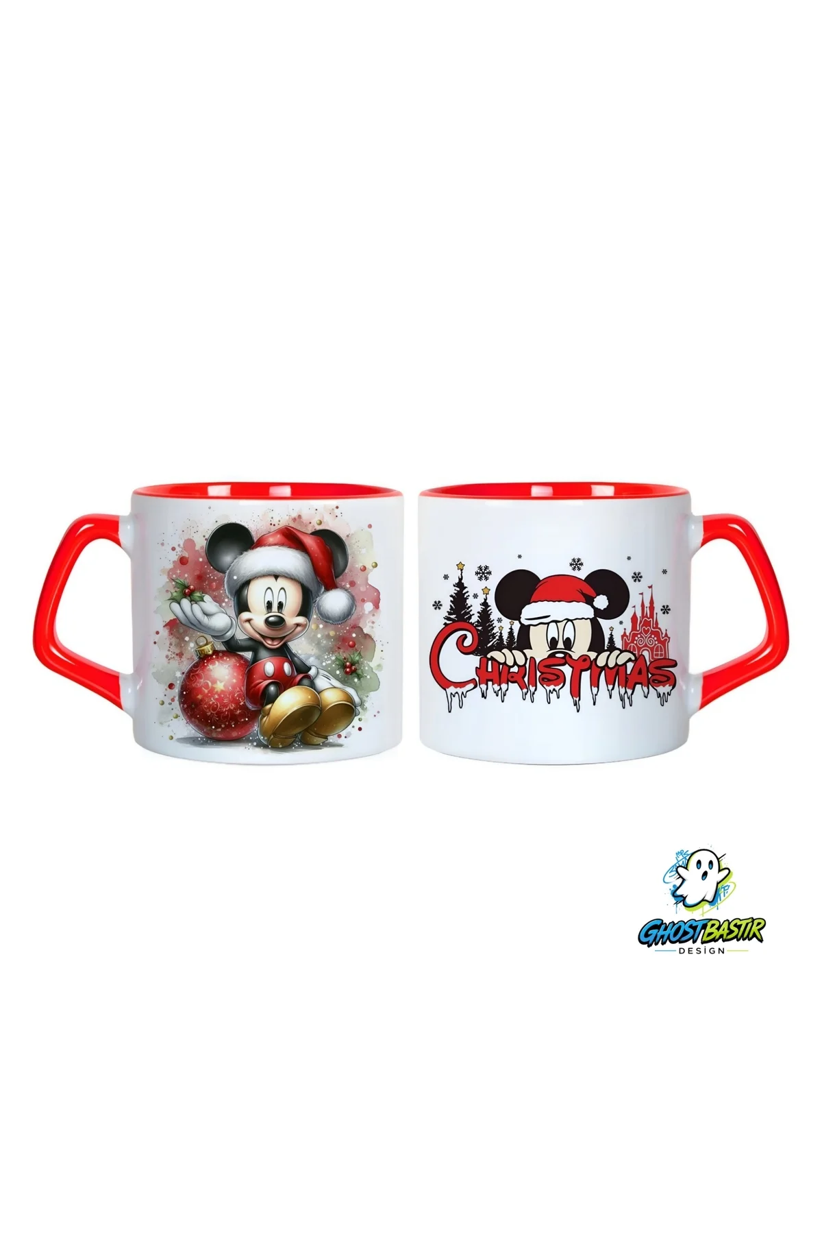 Mickey Mouse Noel | Yılbaşı Kupa Bardak | Tek Adet 1033 Mickey Mouse Noel | Yılbaşı Kupa Bardak | Tek Adet 1033