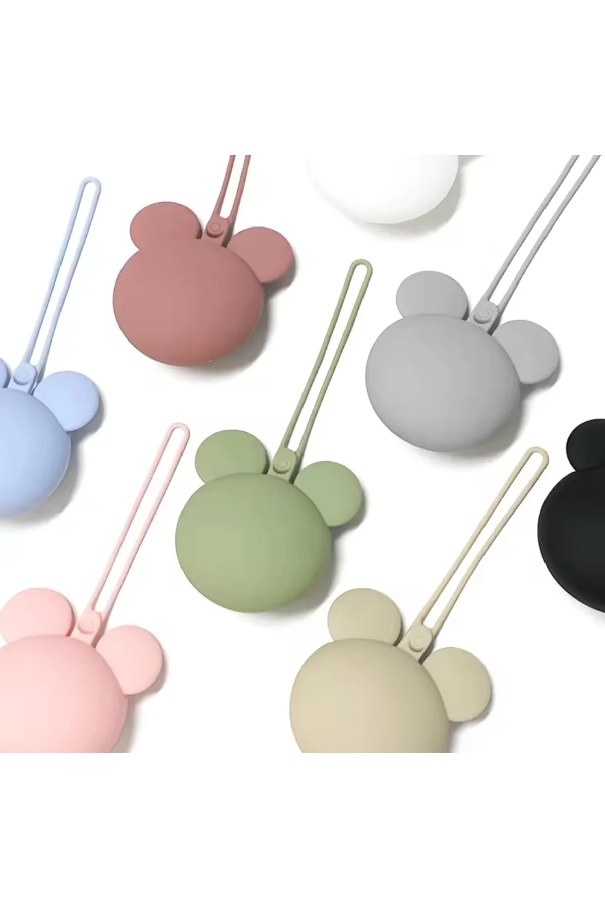 Mickey Mouse Silikon Emzik Kutusu - Emzik Saklama Kabı - Hijyenik ve Askılı Tasarım