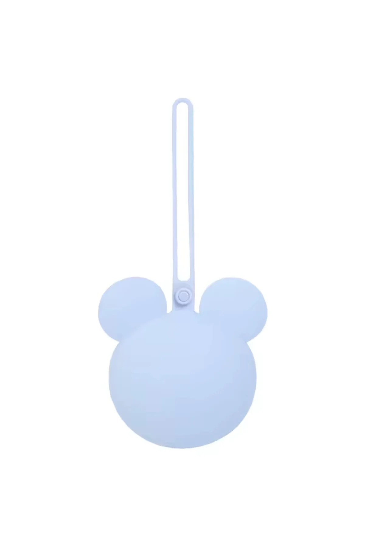 Mickey Mouse Silikon Emzik Kutusu - Emzik Saklama Kabı - Hijyenik ve Askılı Tasarım(Mavi)