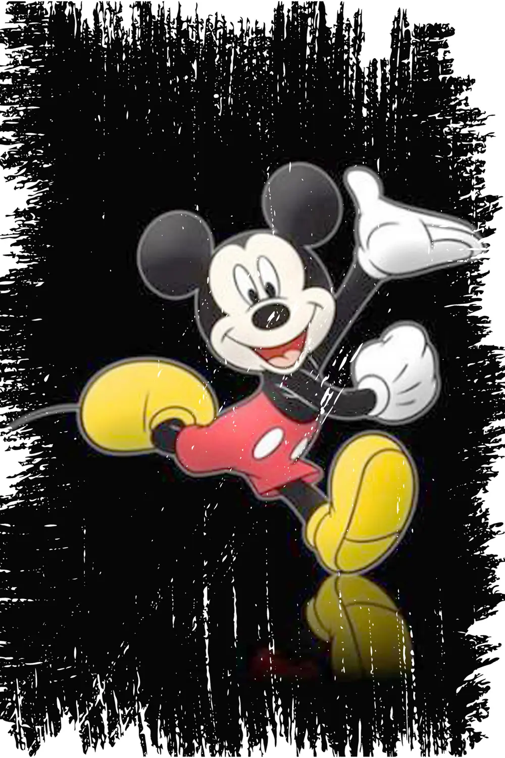 Mickey Mouse Tasarımlı Ahşap Poster