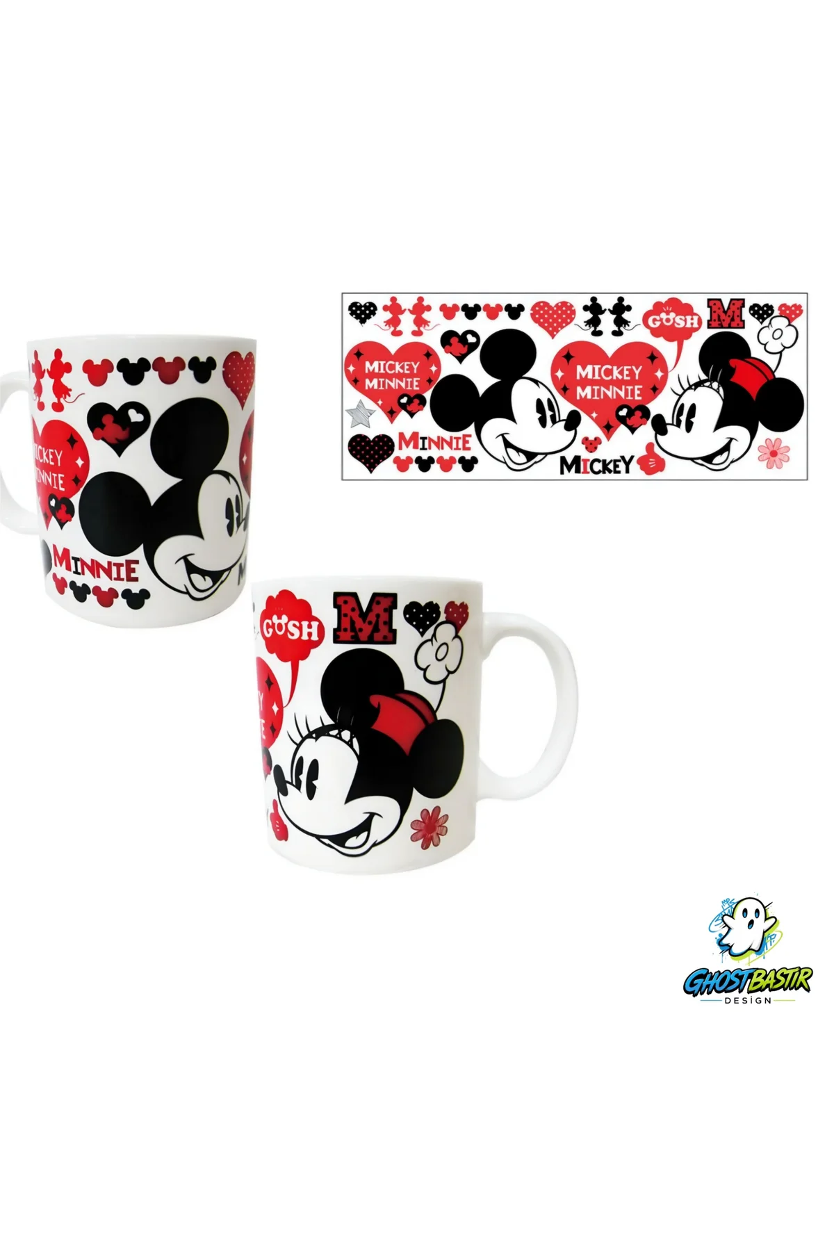 Mickey ve Minnie Kupa Bardak | Tek Adet K0313