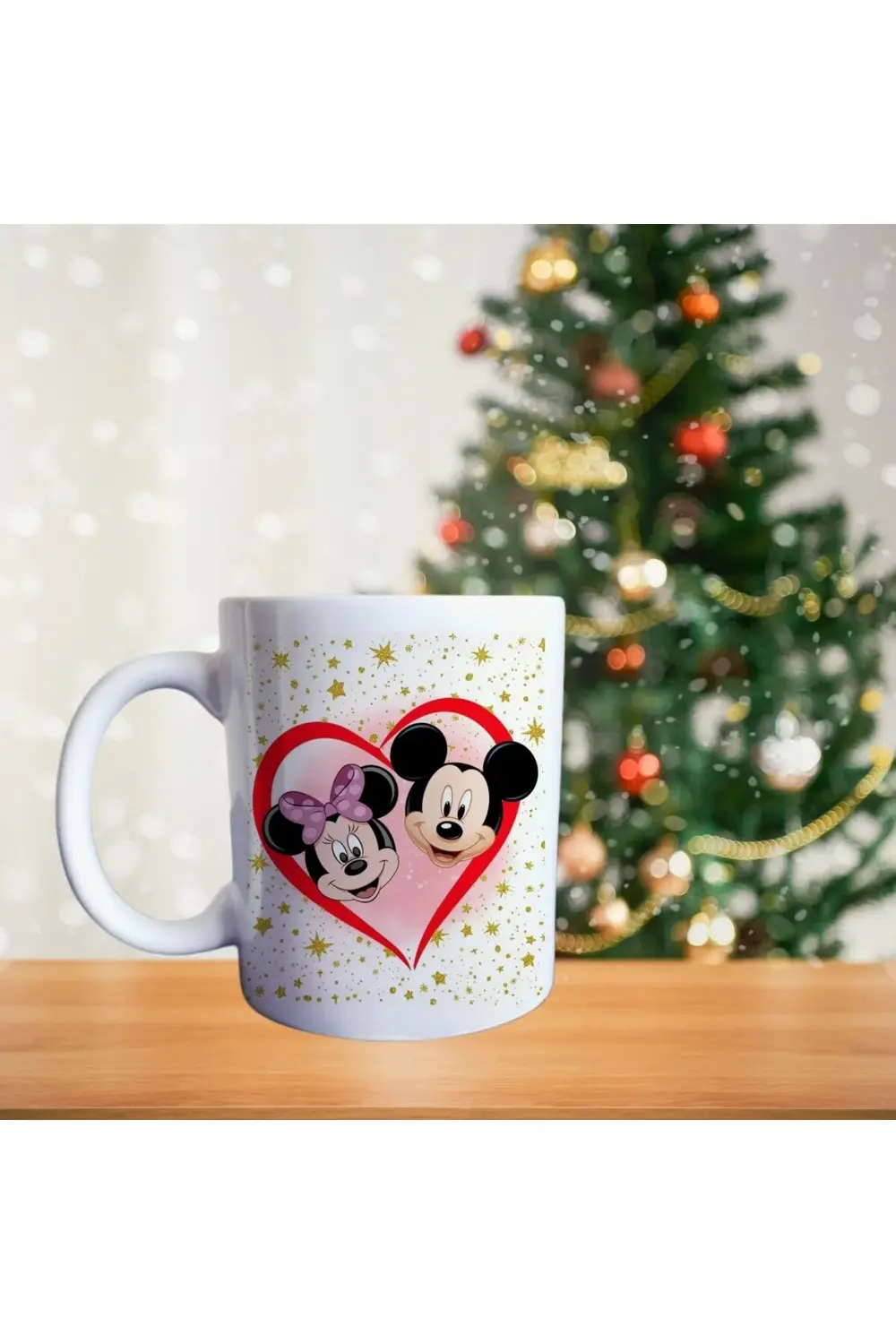 Mickey Ve Minnie Mouse Aşkı - Disnep - Kişiye Özelleştirilebilir