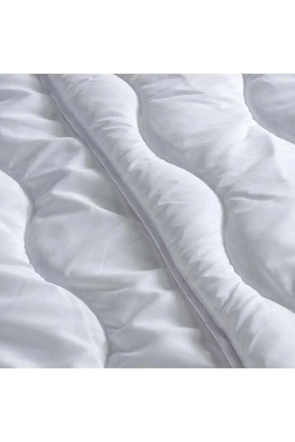 Micra Beyaz Kapitoneli Tek Kişilik Yorgan 155x215 Cm