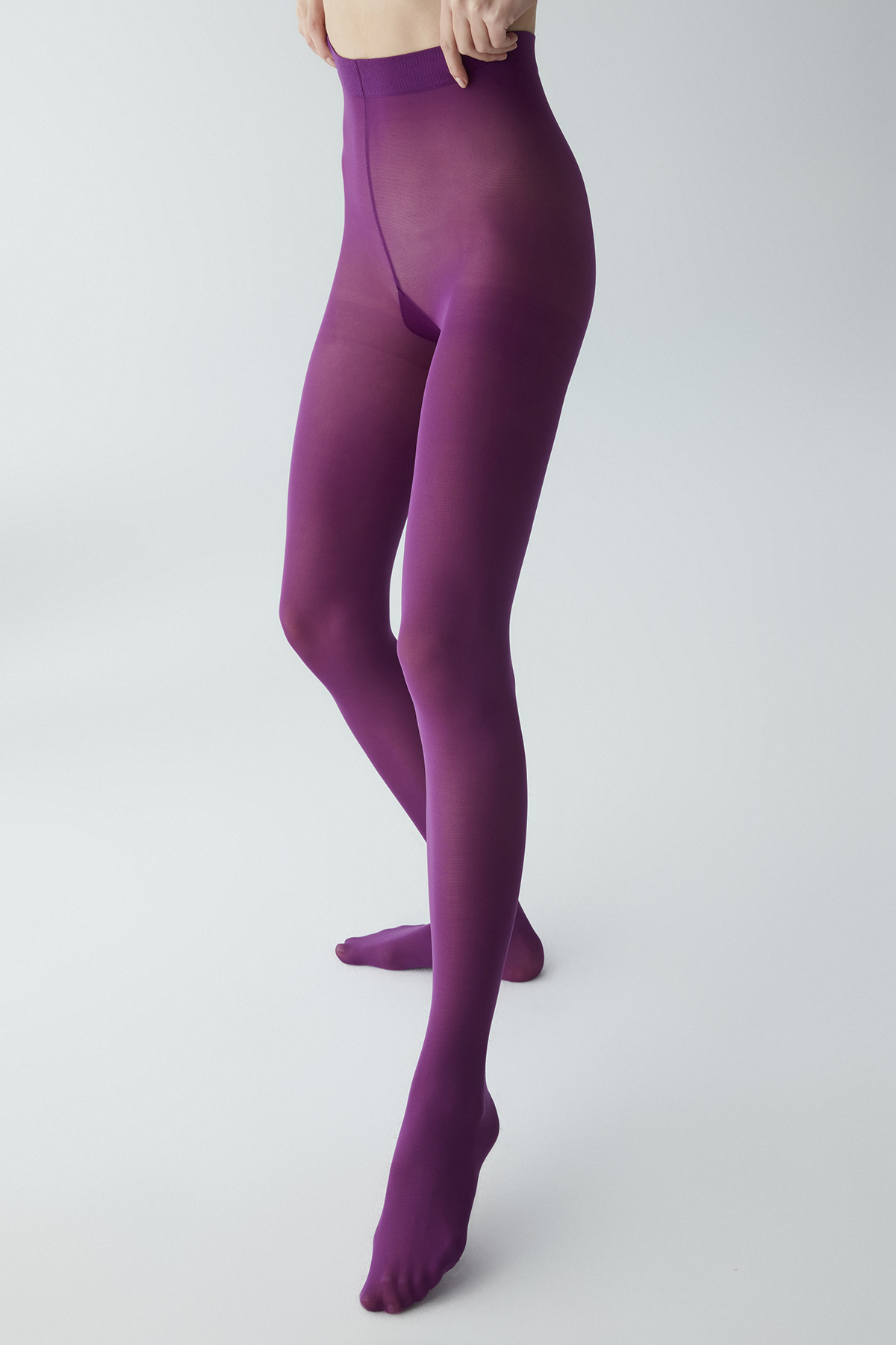 Micro 40 Mor Külotlu Çorap