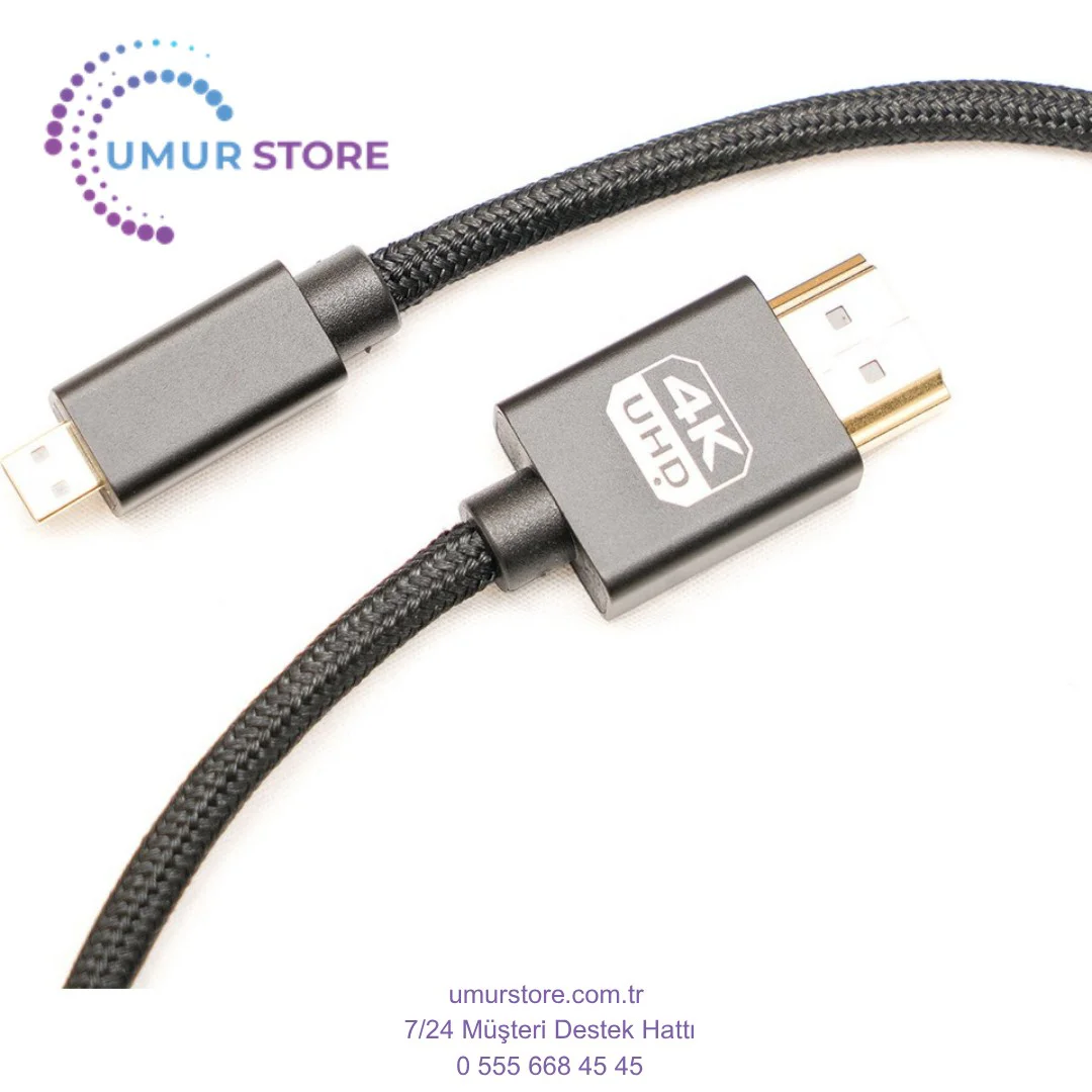 Micro HDMI To HDMI Kablo 4K 60Hz 2m