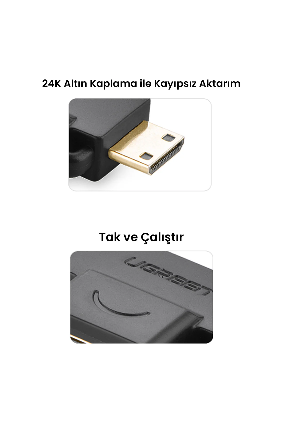 Micro Mini HDMI Dönüştürücü Adaptör, 20144