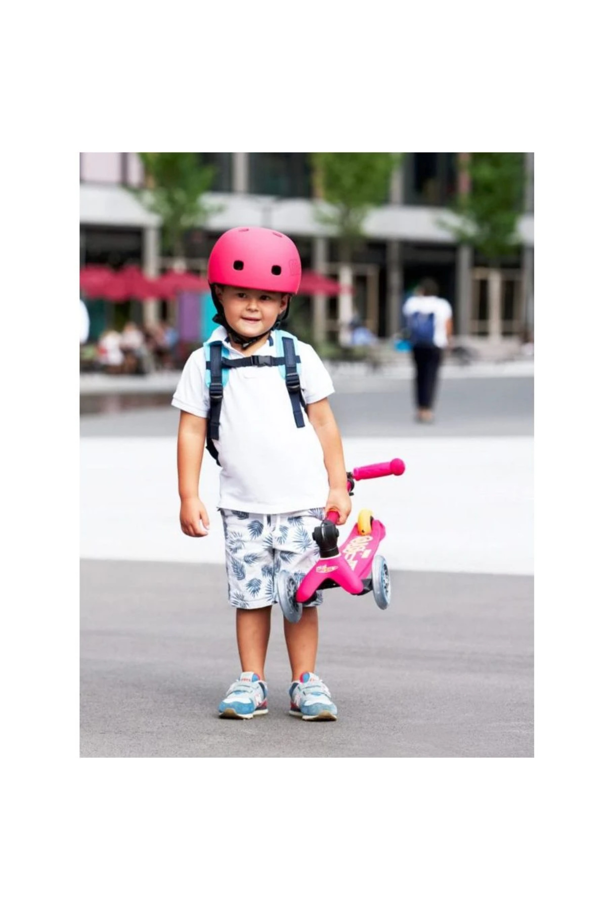 Micro Mini Scooter Katlanabilir Kırmızı