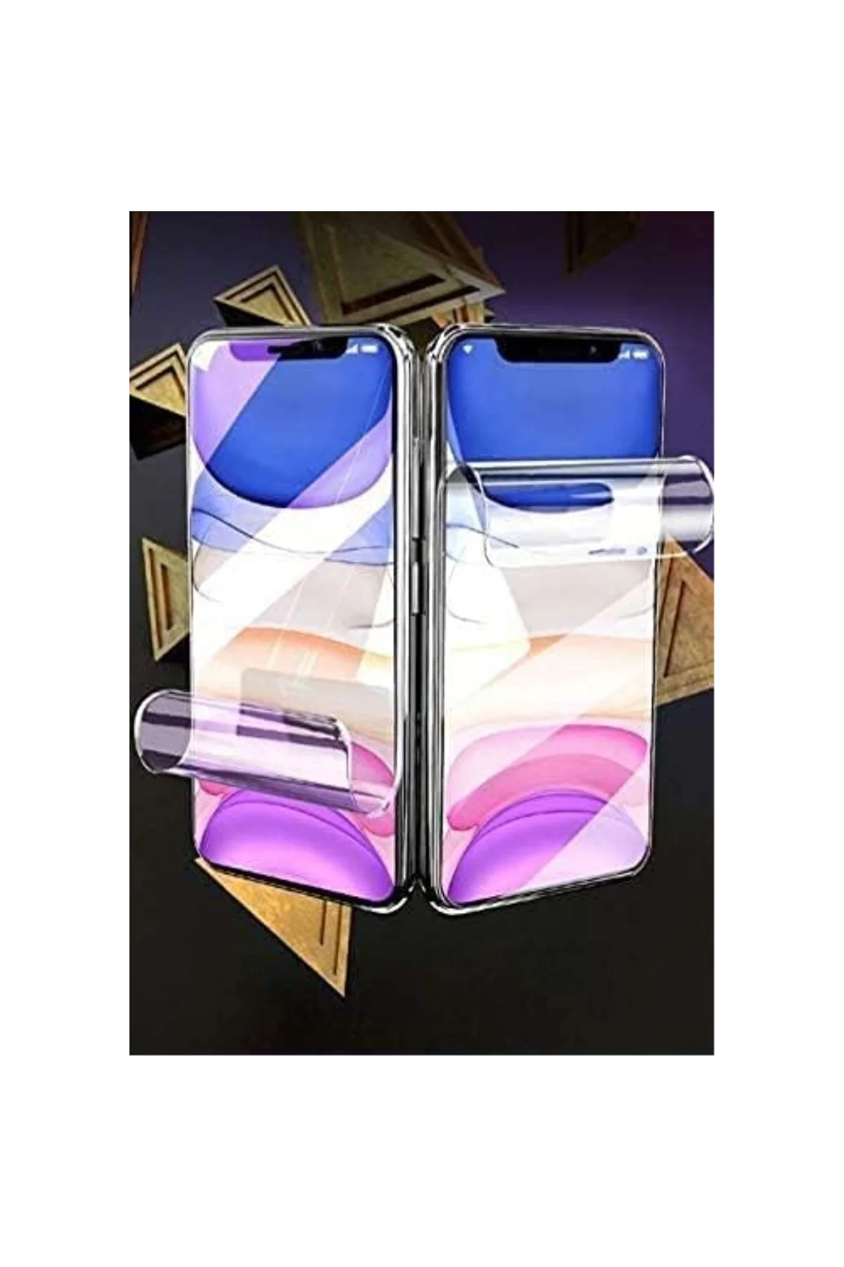 Micro Nano Serisi Samsung Galaxy S25 FE ile Uyumlu Orijinal Esnek Şeffaf Parmak İzi Tutm