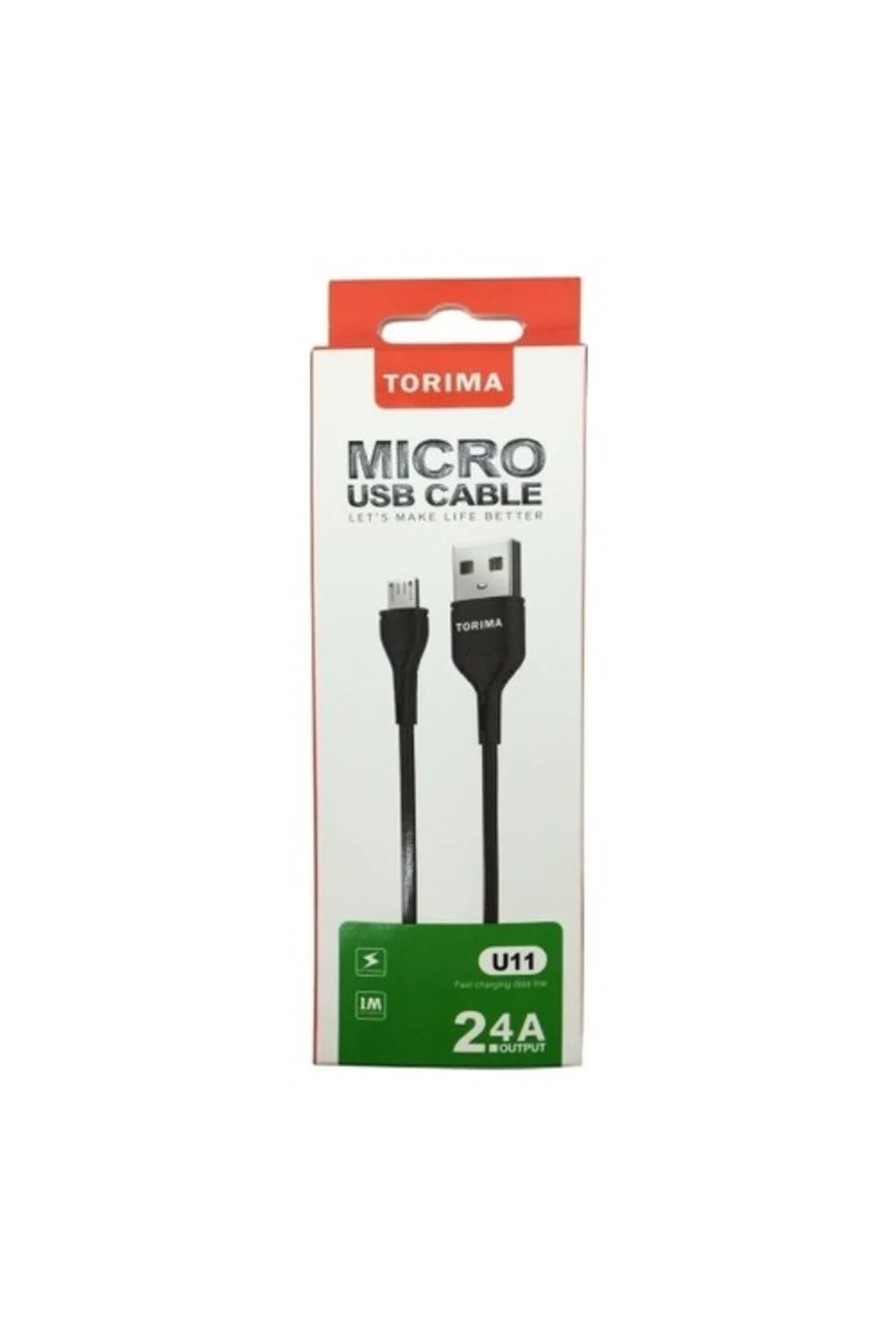 Micro Usb Halat Şarj Ve Data Kablosu 2.4 A