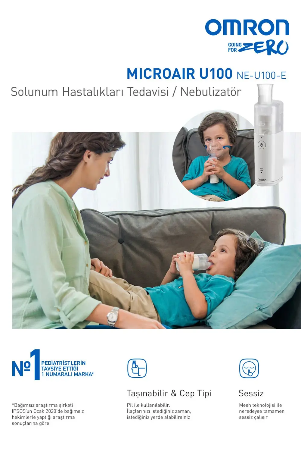 Microaır U100 Elde Taşınabilir Nebülizatör