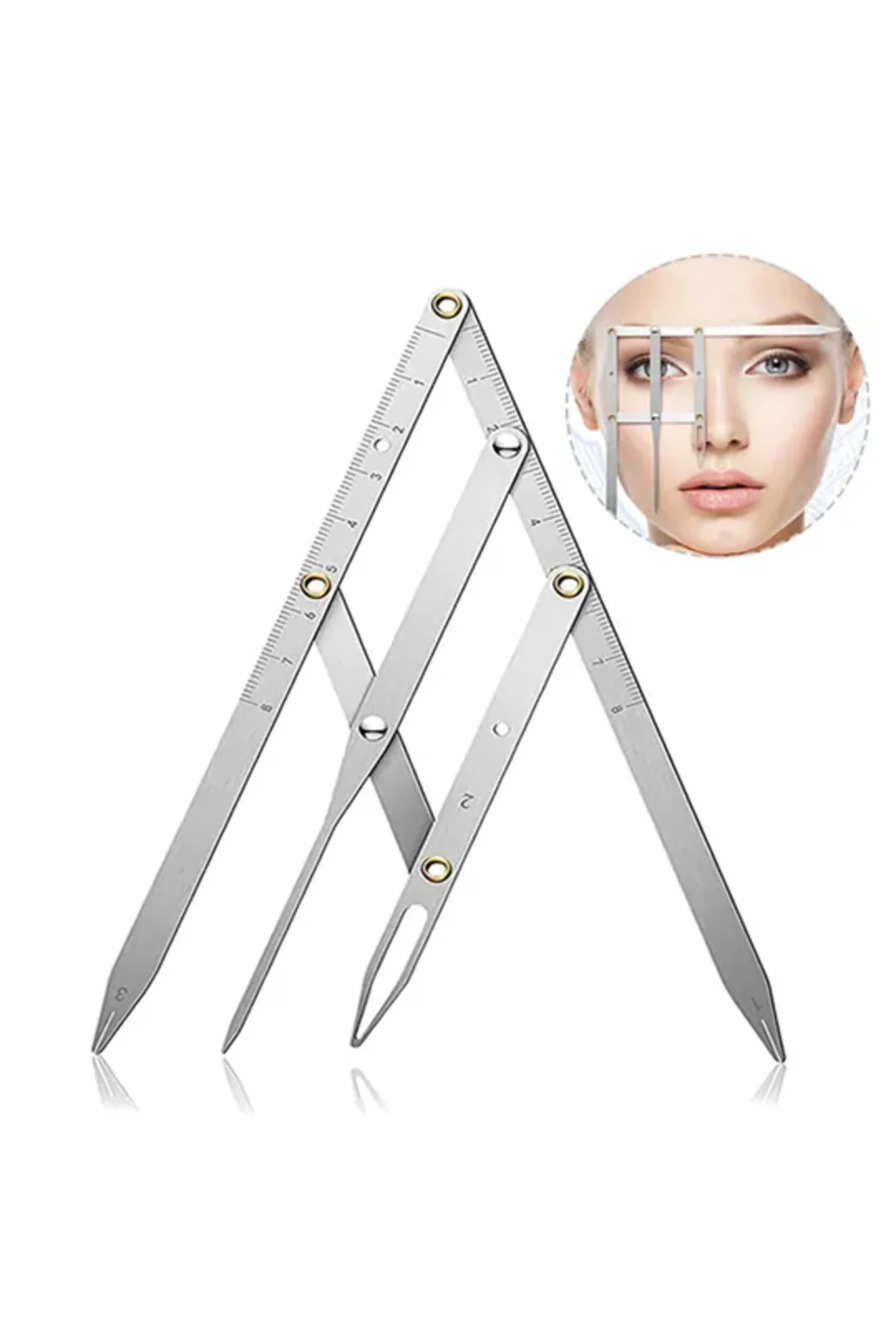 Microblading Simetrik Ve Estetik Kaş Ölçüm Cetveli, Kalıcı Makyaj Microblading Simetrik Ve Estetik Kaş Ölçüm Cetveli, Kalıcı Makyaj