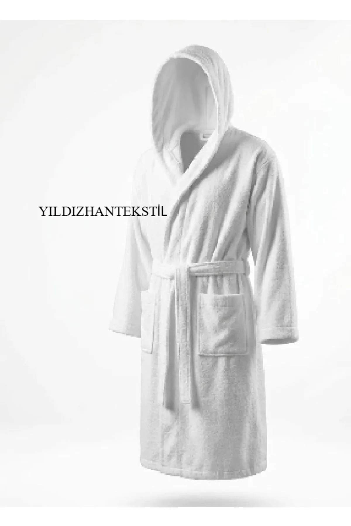 Microcotton Kapşonlu Bornoz