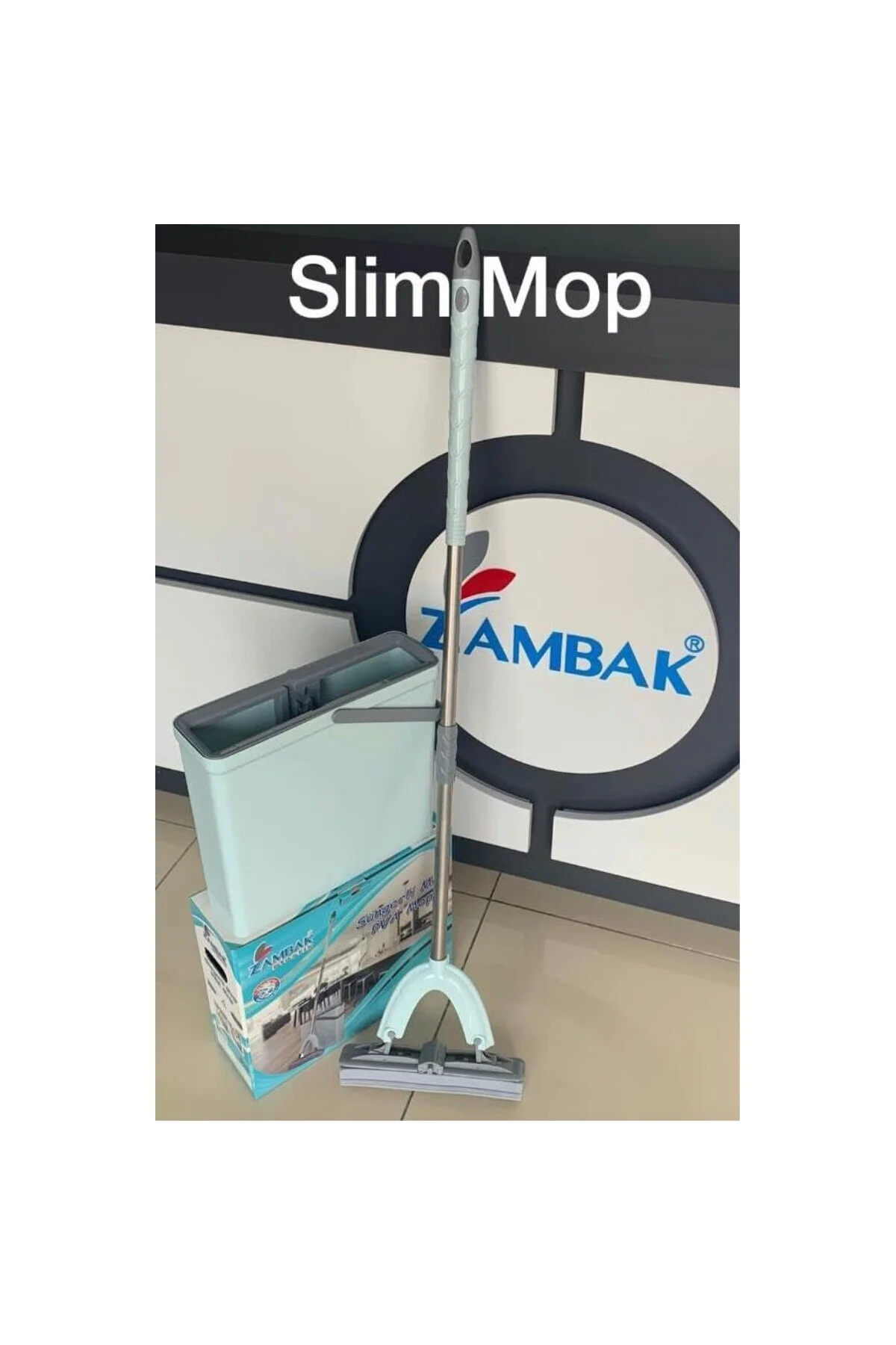 Microfiber Kelebek Paspas Süngerli PVA Slim Mop Kovada Sıkmalı Full Otomatik İnce Kovalı Set