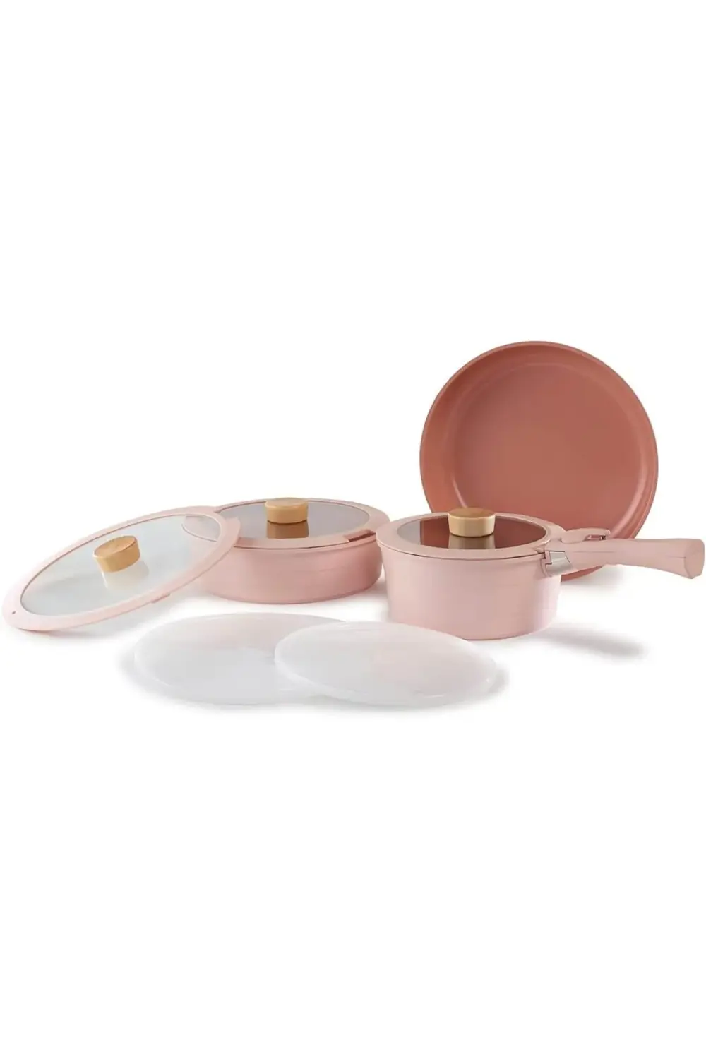 Midas Pembe 9 Parça Ayrılabilen Saplı İç İçe Geçebilen Tencere Ta
