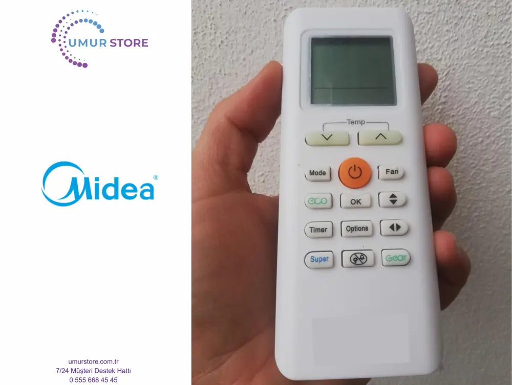 Midea Blanc İnverter Klima Kumandası Midea Blanc İnverter Klima Kumandası