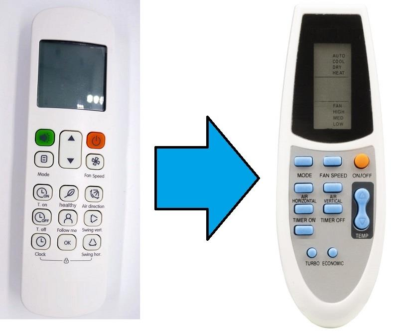 Midea Bosch Klima Kumandası-Resimde Sağdaki Gönderilir Midea Bosch Klima Kumandası-Resimde Sağdaki Gönderilir
