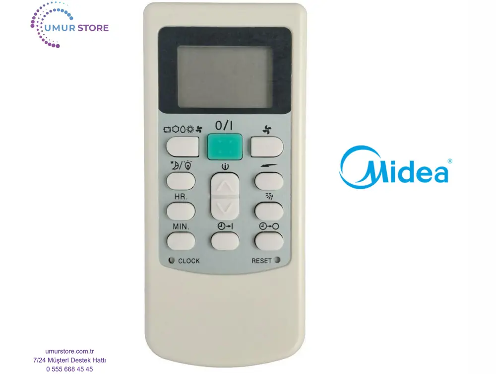 Midea-Diamond Electric HYK-03 Uyumlu Klima Kumandası Midea-Diamond Electric HYK-03 Uyumlu Klima Kumandası