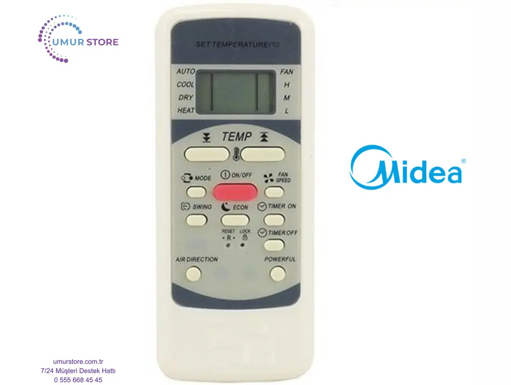 Midea Klima Kumandası Midea Klima Kumandası