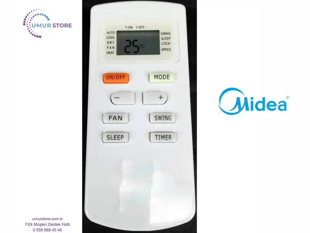 Midea Klima Kumandası Midea Klima Kumandası