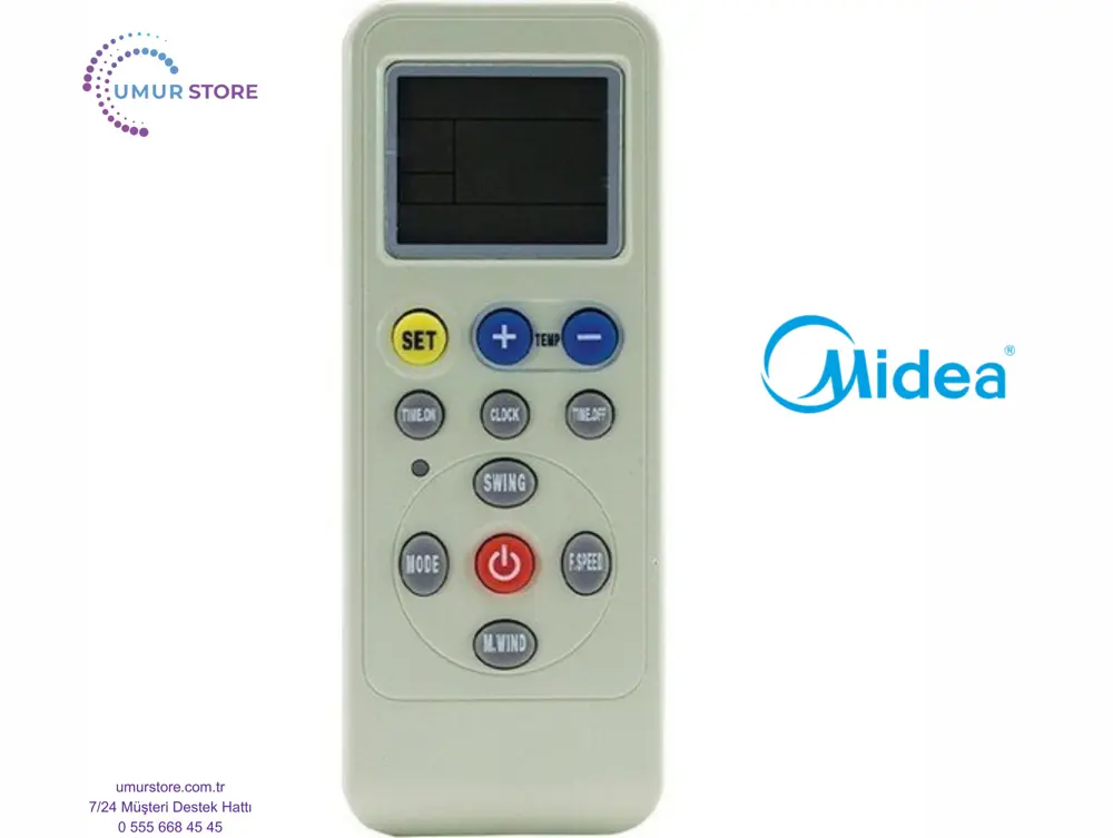 Midea Klimalar İçin Ayarlanabilen Akıllı Klima Kumandası Midea Klimalar İçin Ayarlanabilen Akıllı Klima Kumandası