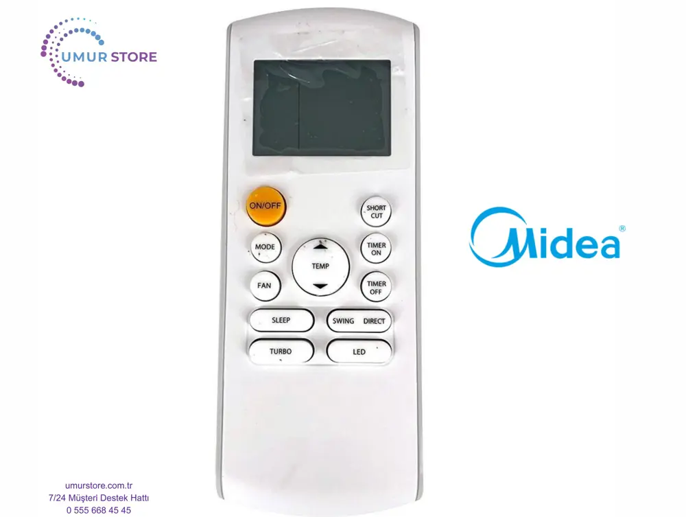 Midea MSMADU-18HRFN1-QRD0GW Uyumlu Klima Kumandası