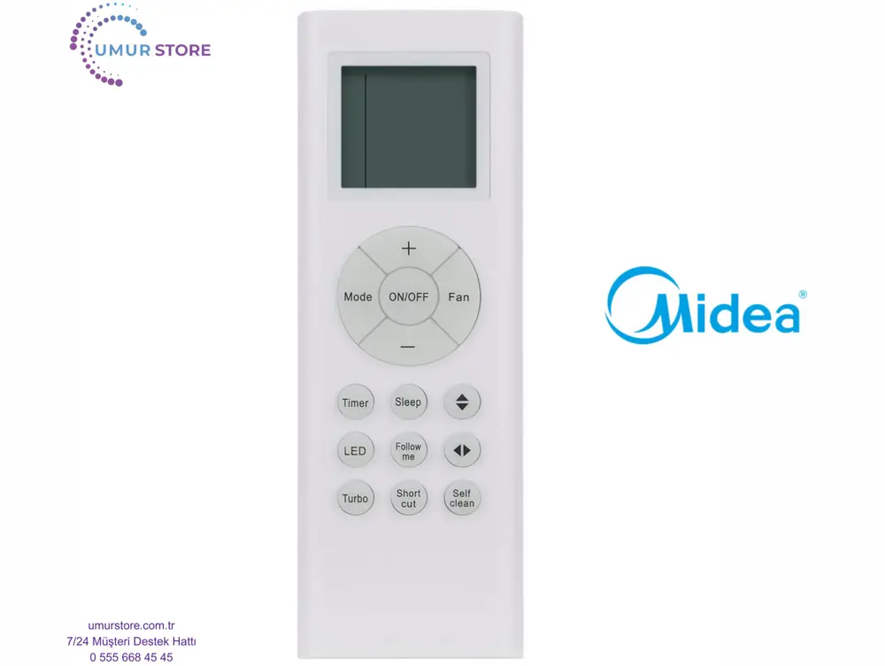 Midea RG66B3/BGEF Uyumlu Klima Kumandası
