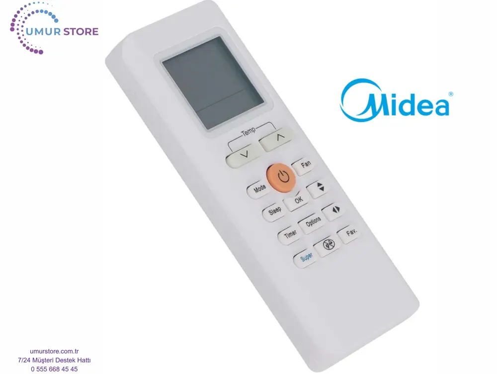 Midea RG70E3/BGEF Uyumlu Klima Kumandası