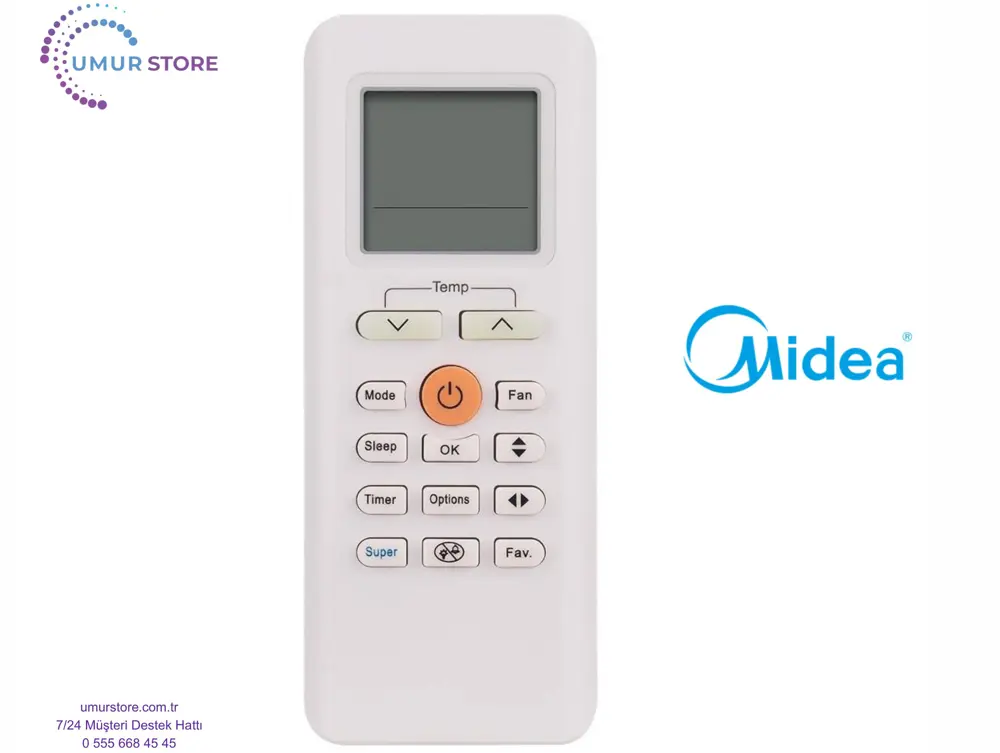 Midea RGF 70F/BGEFU1 Uyumlu Klima Kumandası