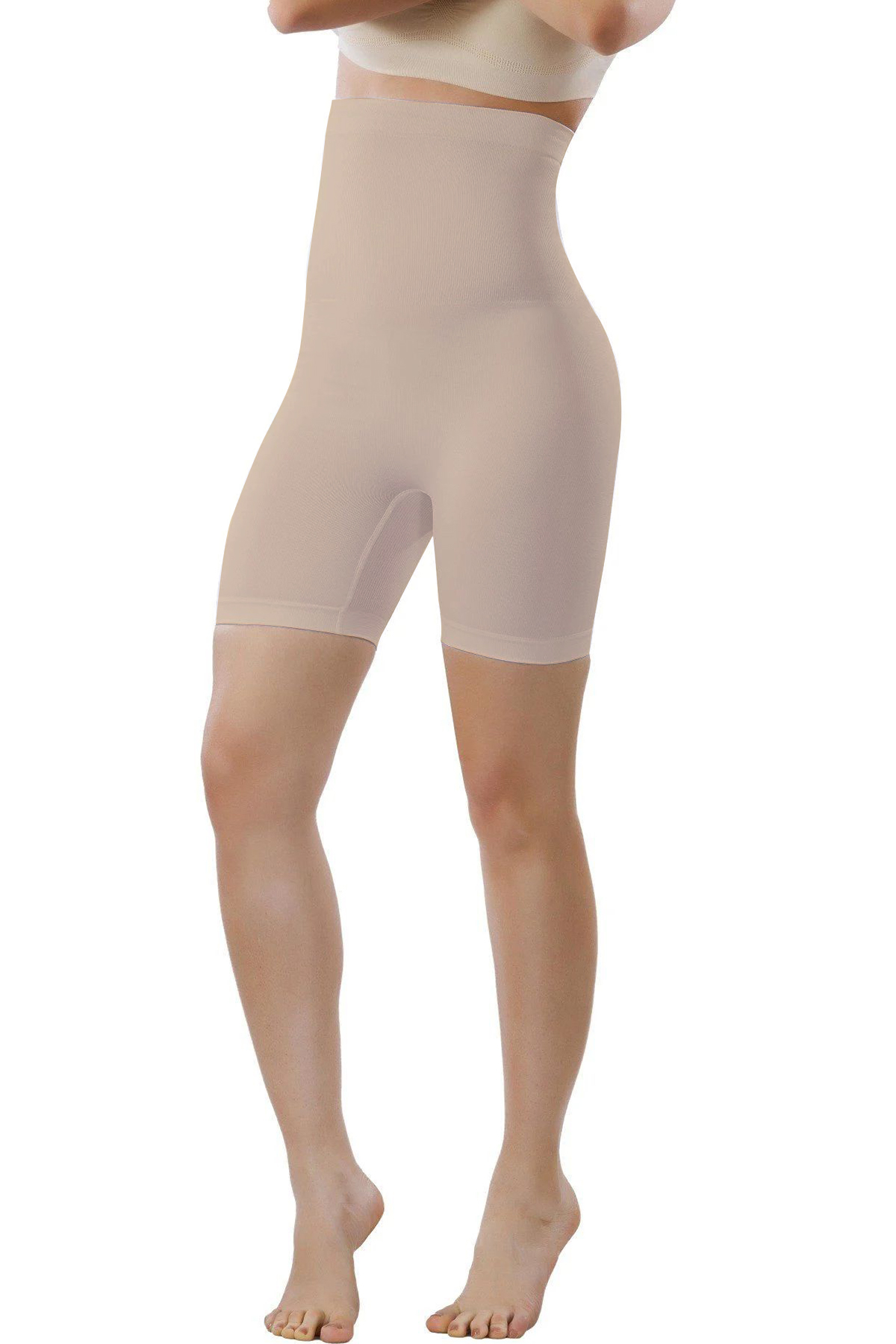 Just Cheap Store Mideli Uzun Paçalı Bayan Korse 11005 - Ten