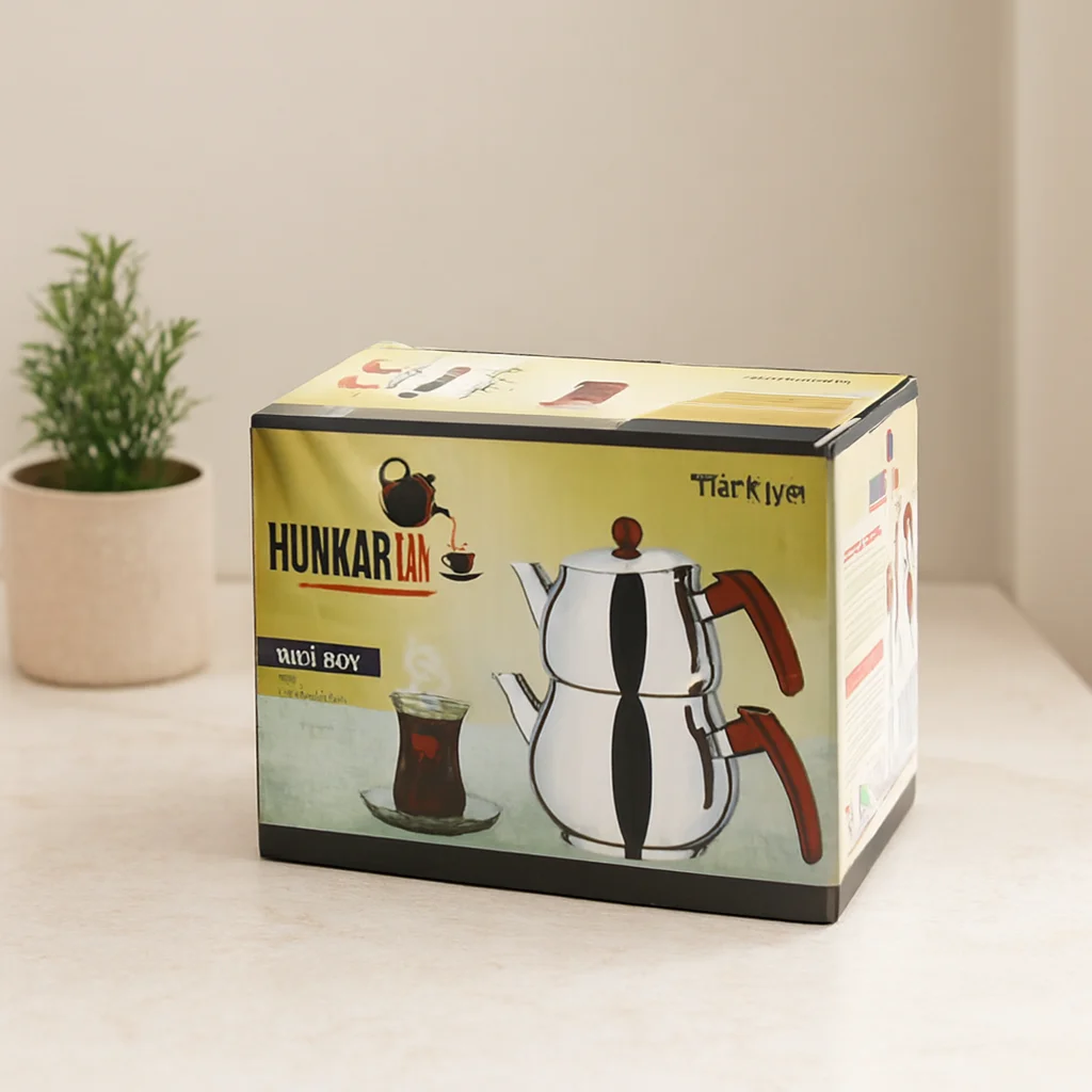 Midi Boy Çelik Çaydanlık Seti - Kendinden Süzgeçli Renkli Bakalit Kulplu (0.5L/0.75L) Fiyatı, Yorumları ve Özellikleri