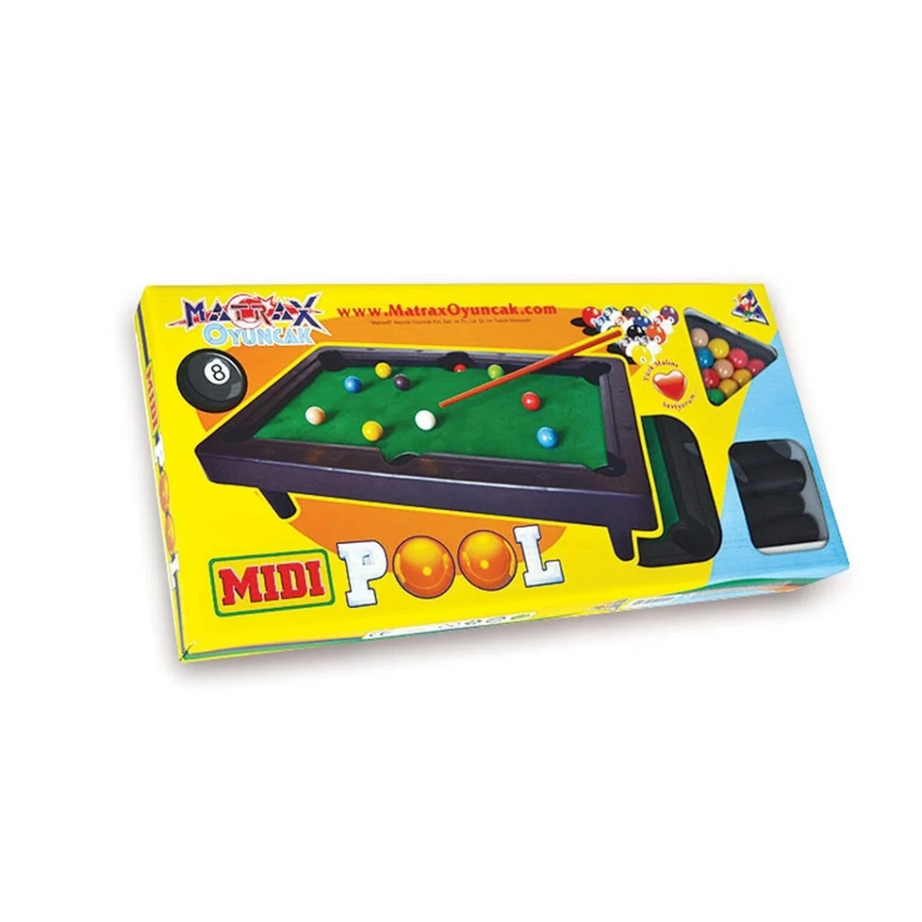 Midi Pool Orta Boy Bilardo Oyun Seti Midi Pool Orta Boy Bilardo Oyun Seti