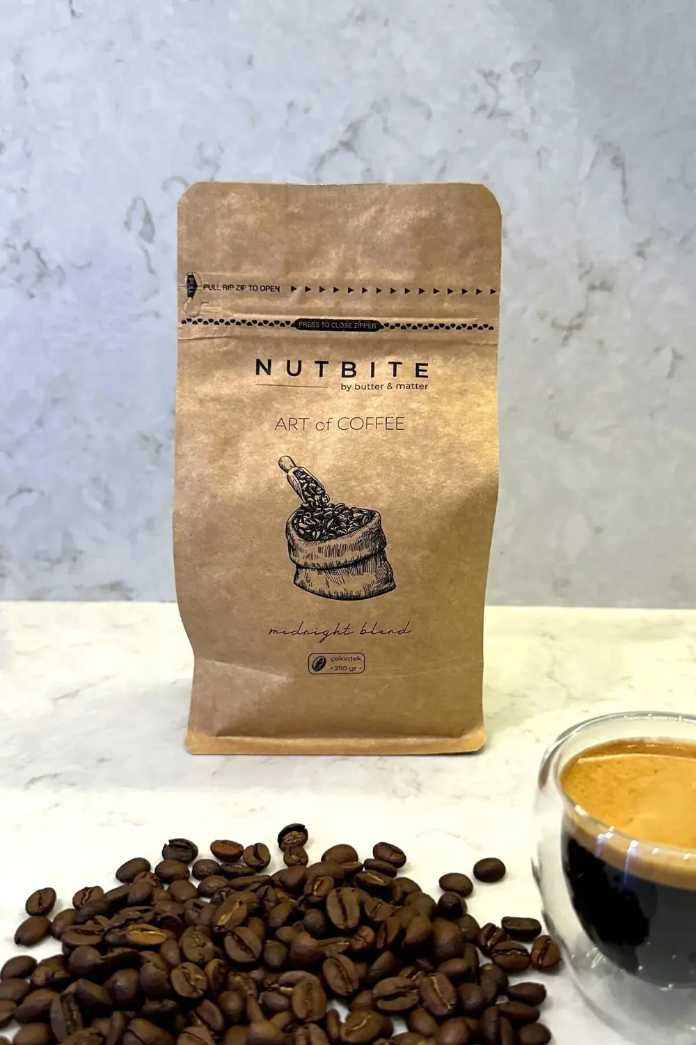 Midnight Blend 250gr - (Çekirdek veya Öğütülmüş Seçeneği) - Nitel