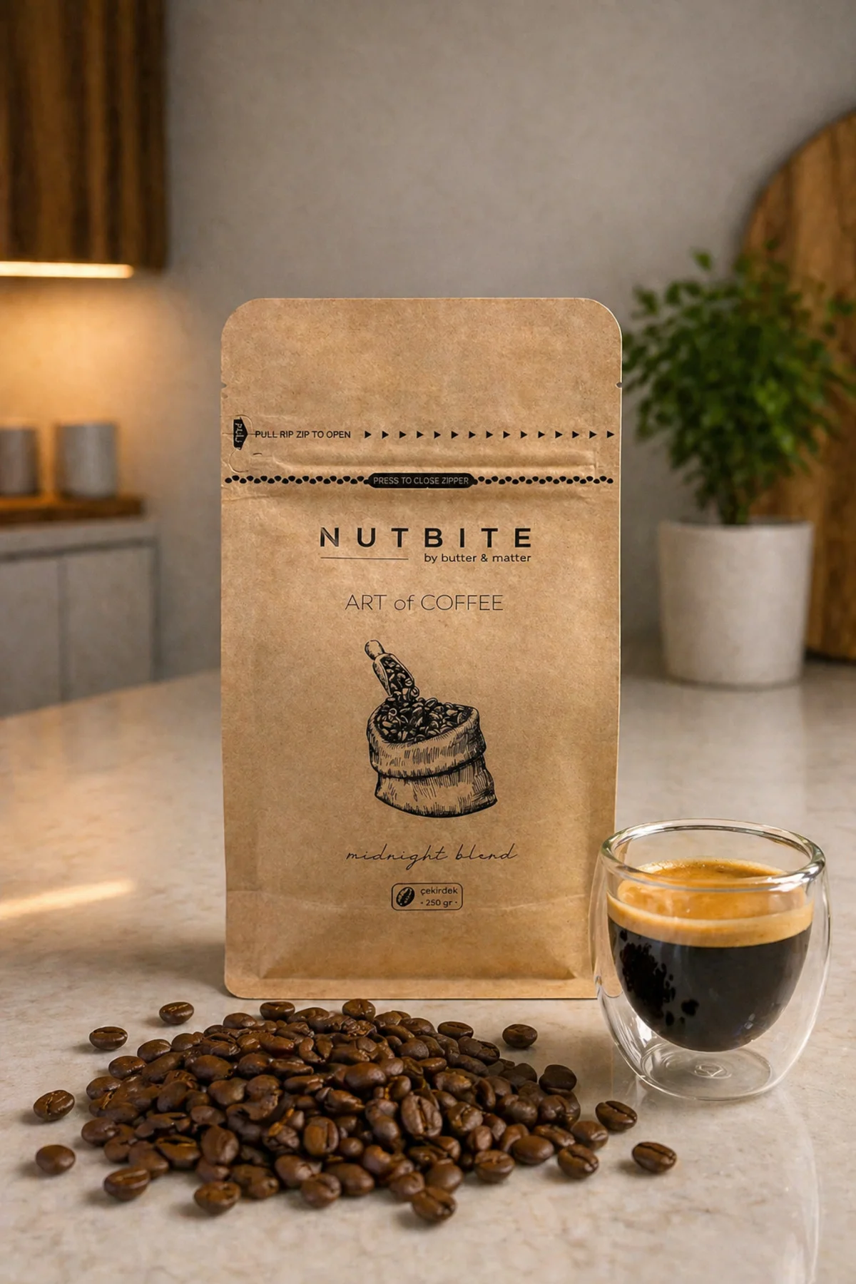 Midnight Blend 250gr - (Çekirdek) - Nitelikli Çekirdek Kahve