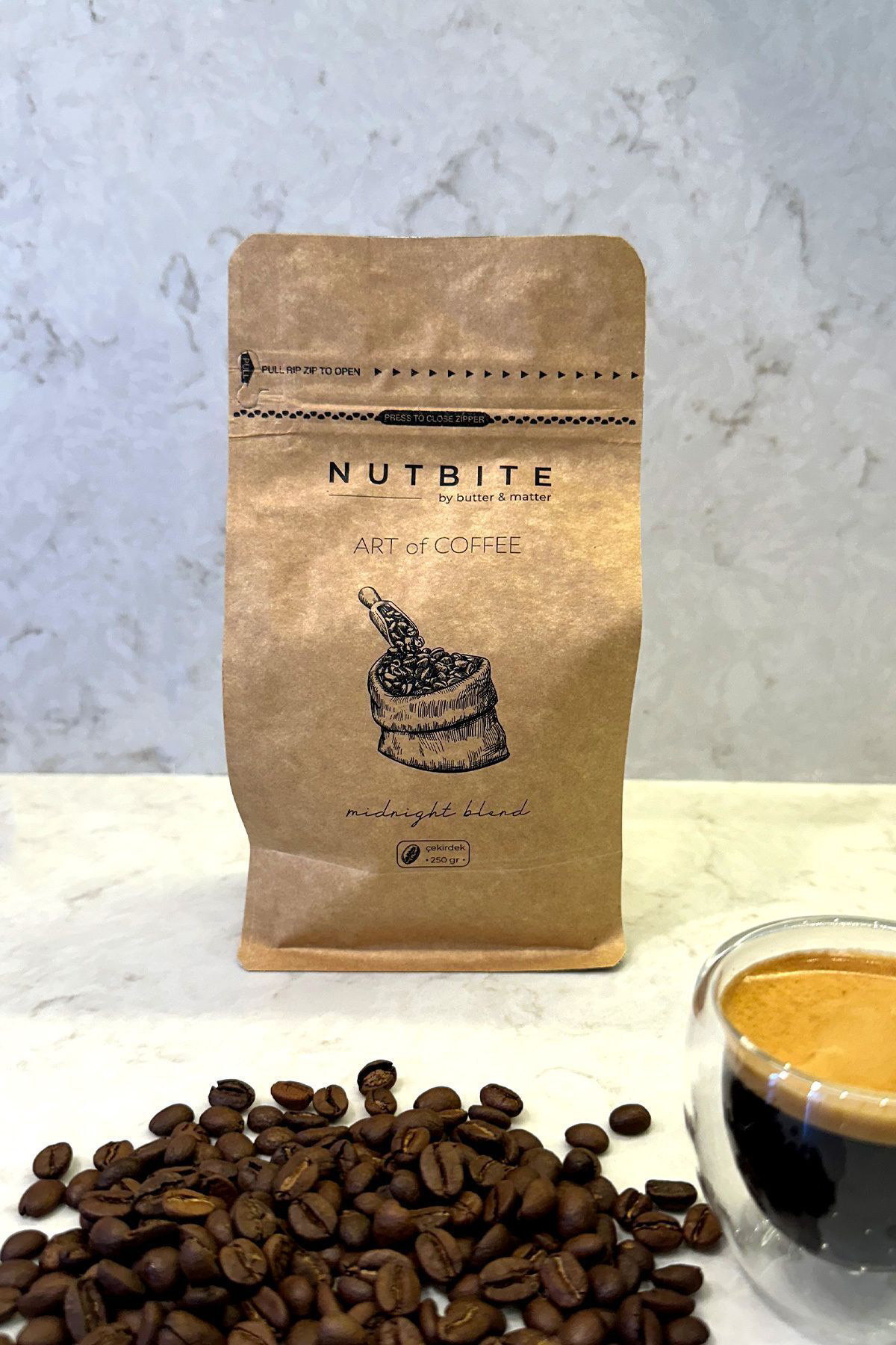 Midnight Blend 250gr - (Çekirdek veya Öğütülmüş Seçeneği) - Nitel