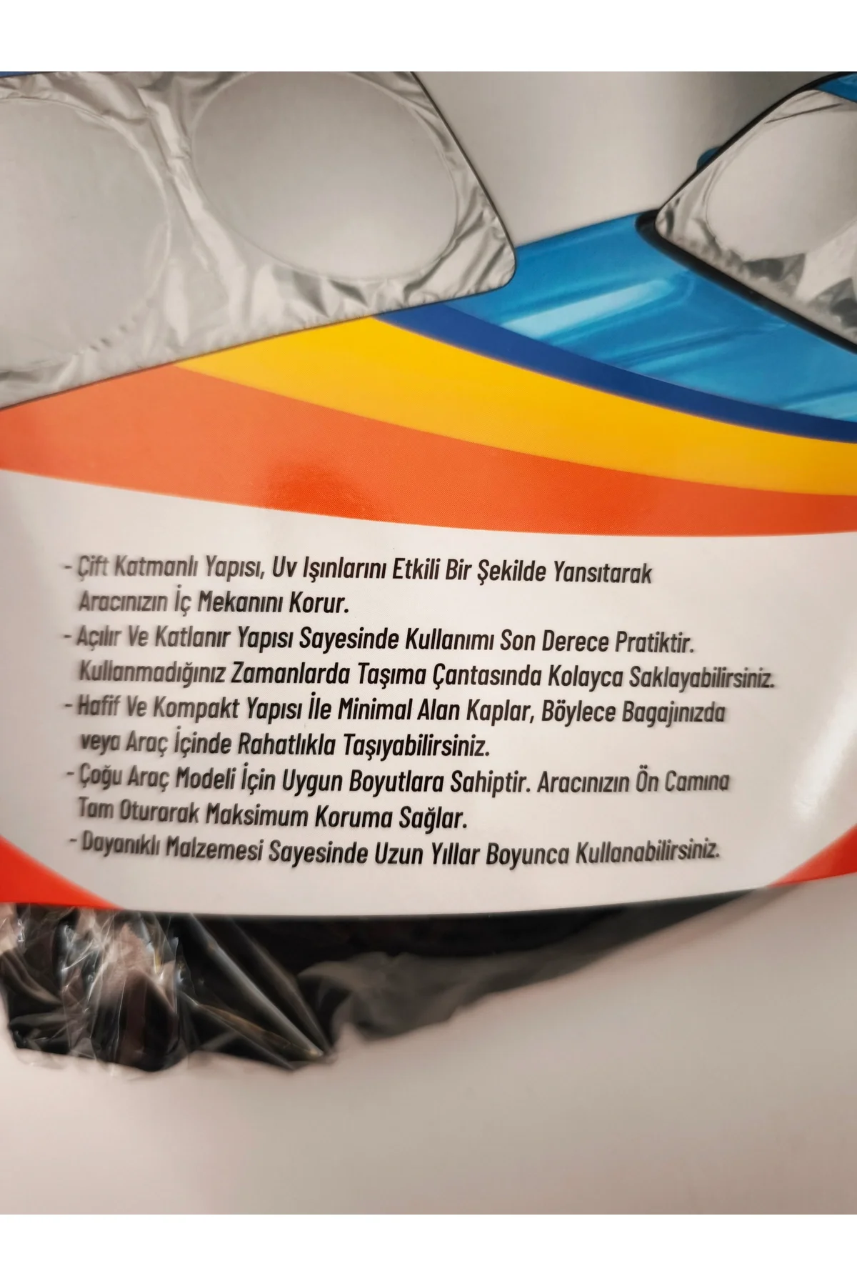 Miflonlu Katlanır Oto Ön Cam Güneşliği 150x70cm Güneş Koruyucu Yazlık Araç Aksesuarı Fiyatı, Yorumları ve Özellikleri