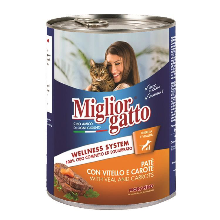 Miglior Gatto Pate Dana Eti ve Havuç Kedi Konservesi 400 Gr