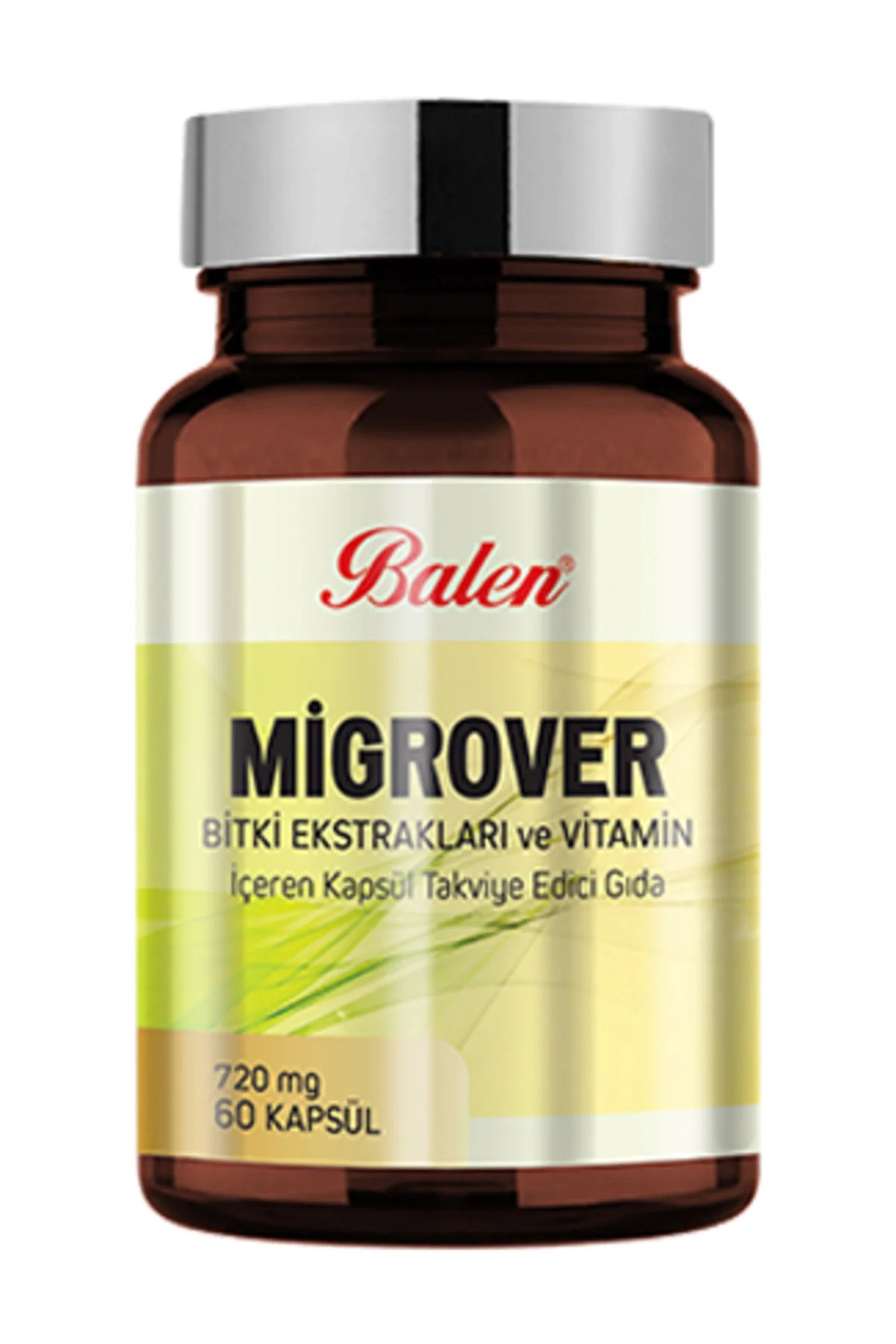 Migrover Bitki Ekstraktları ve Vitamin İçeren Kapsül