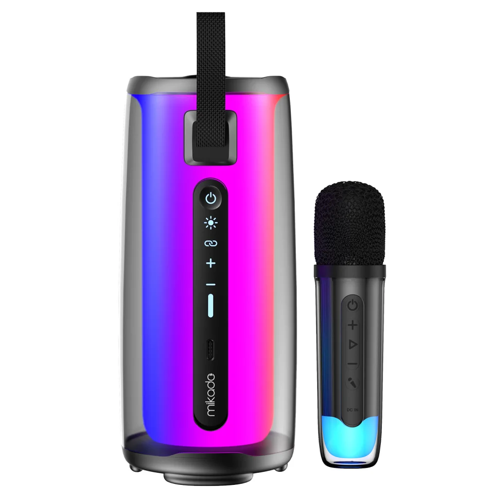 Mikado MD-17BT Capella 10W Taşınabilir Bluetooth Karaoke Speaker RGB Işıklı ve Mikrofonlu (1923)