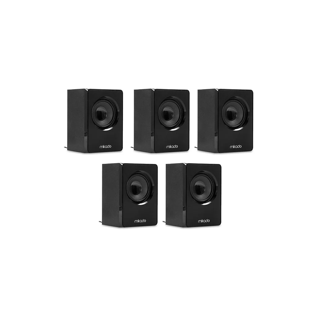 Mikado MD-505 70W 5.1 Bluetooth Ev Sinema Sistemi - FM, USB, SD ve RCA Destekli Masaüstü Ses Sistemi