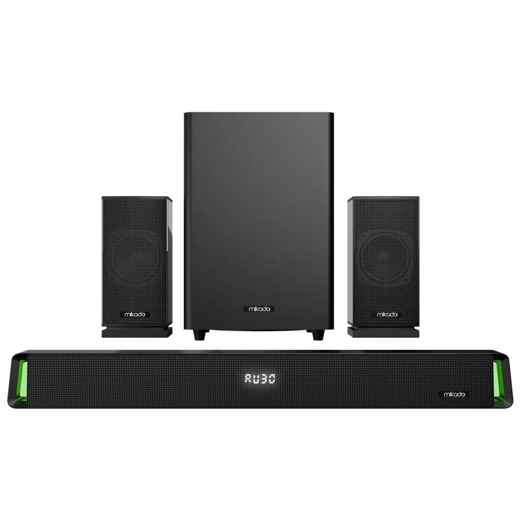 Mikado MD-SBT35 160W 5.1 Kanal Masaüstü Bluetooth Ev Sinema Sistemi - Siyah Kasa
