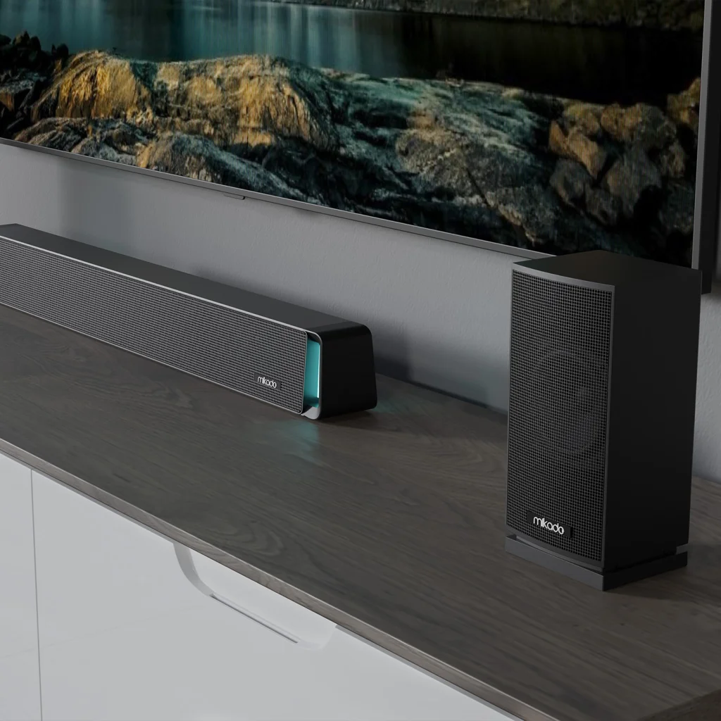Mikado MD-SBT35 160W 5.1 Kanal Masaüstü Bluetooth Ev Sinema Sistemi - Siyah Kasa