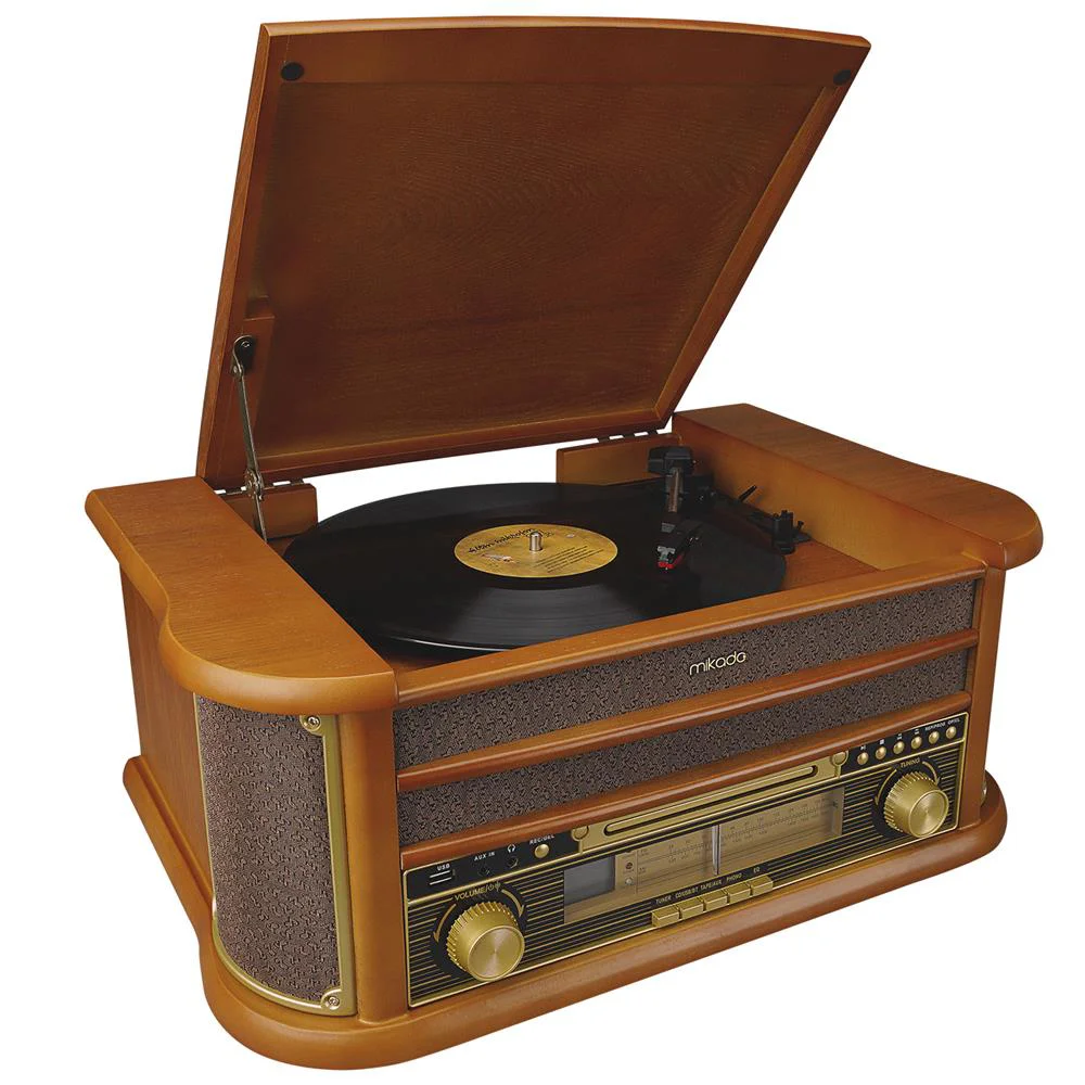 Mikado Nostalgia MN-P325 DÖNENCE Pikap Ahşap 2X5W Stereo Spk MP3 
