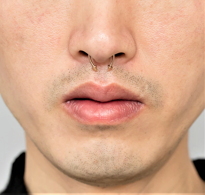 MIKNATISLI BURUN PİERCİNG FAKE PİERCİNG SAHTE SEPTUM PİERCİNG PAS