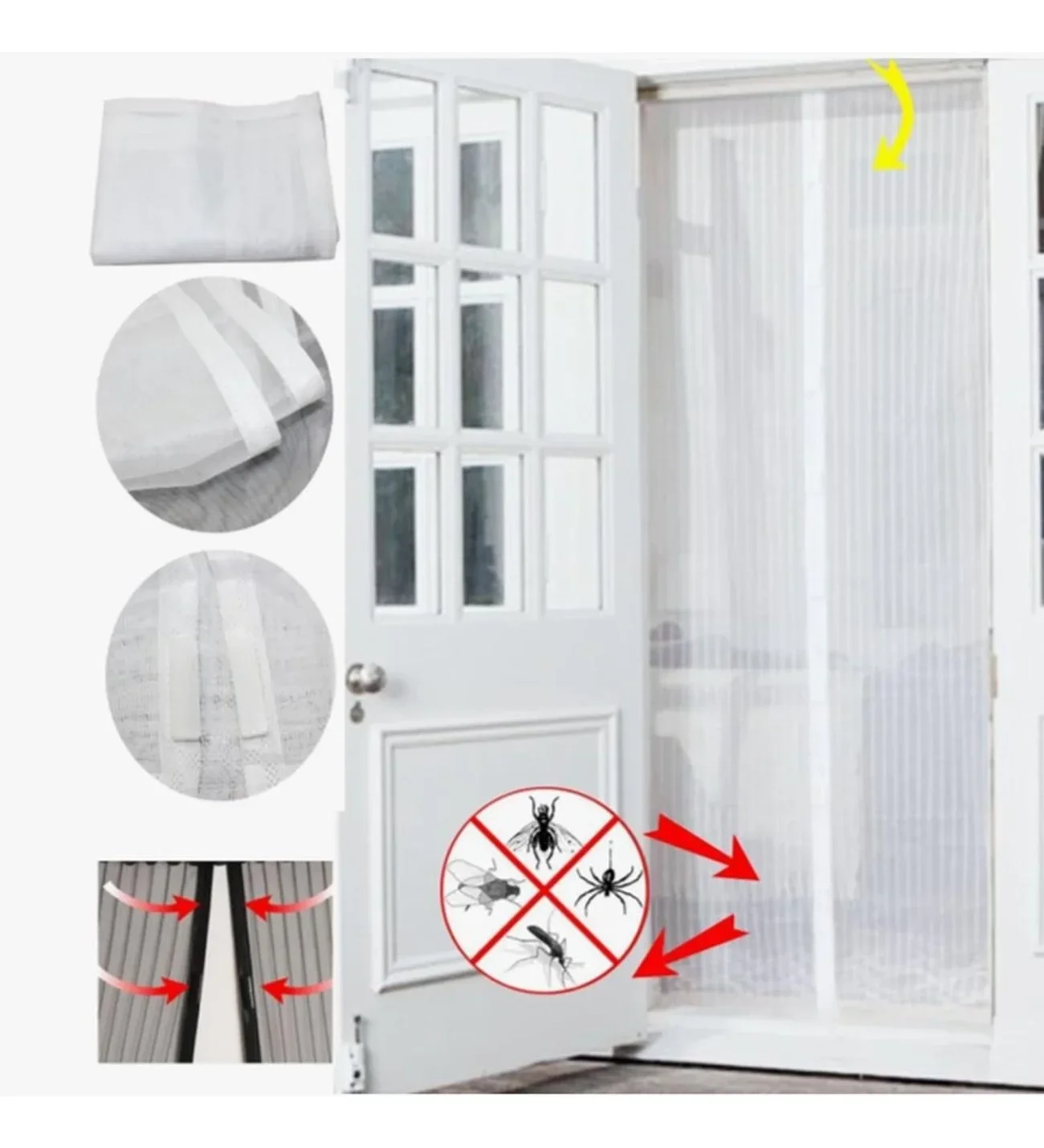 Mıknatıslı Kapı Sinekliği Tül Perde 105 X 210 Cm Bx40 Fiyatı, Yorumları ve Özellikleri