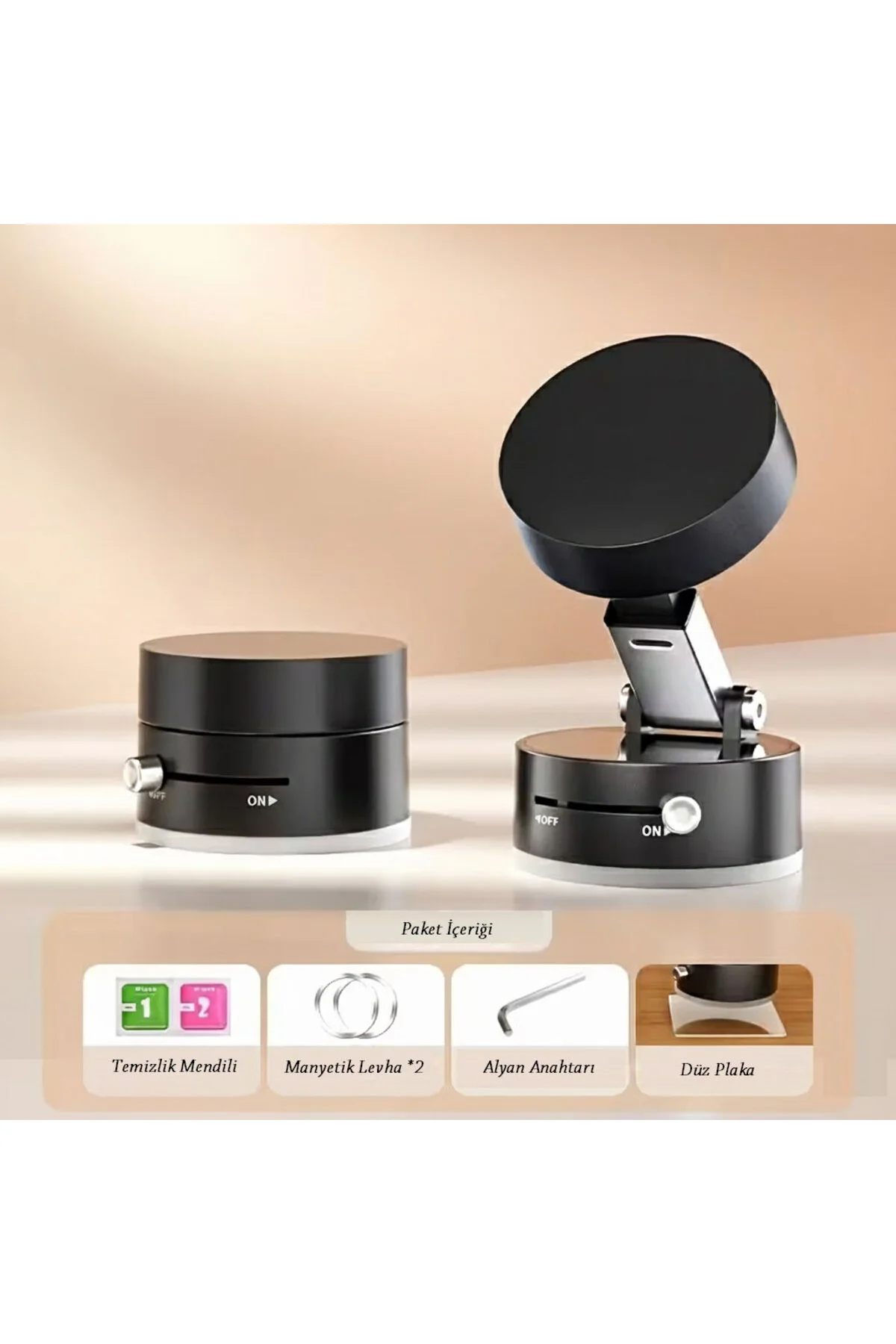 Mıknatıslı Katlanabilir Telefon Tutucu - Torpido ve Cam Uyumlu Mıknatıslı Katlanabilir Telefon Tutucu - Torpido ve Cam Uyumlu