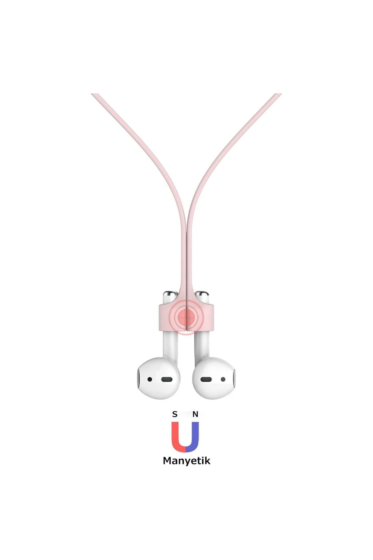 Mıknatıslı Kulaklık Askısı | AirPods ve TWS Kulaklıklarla Uyumlu Boyun Askısı, Si