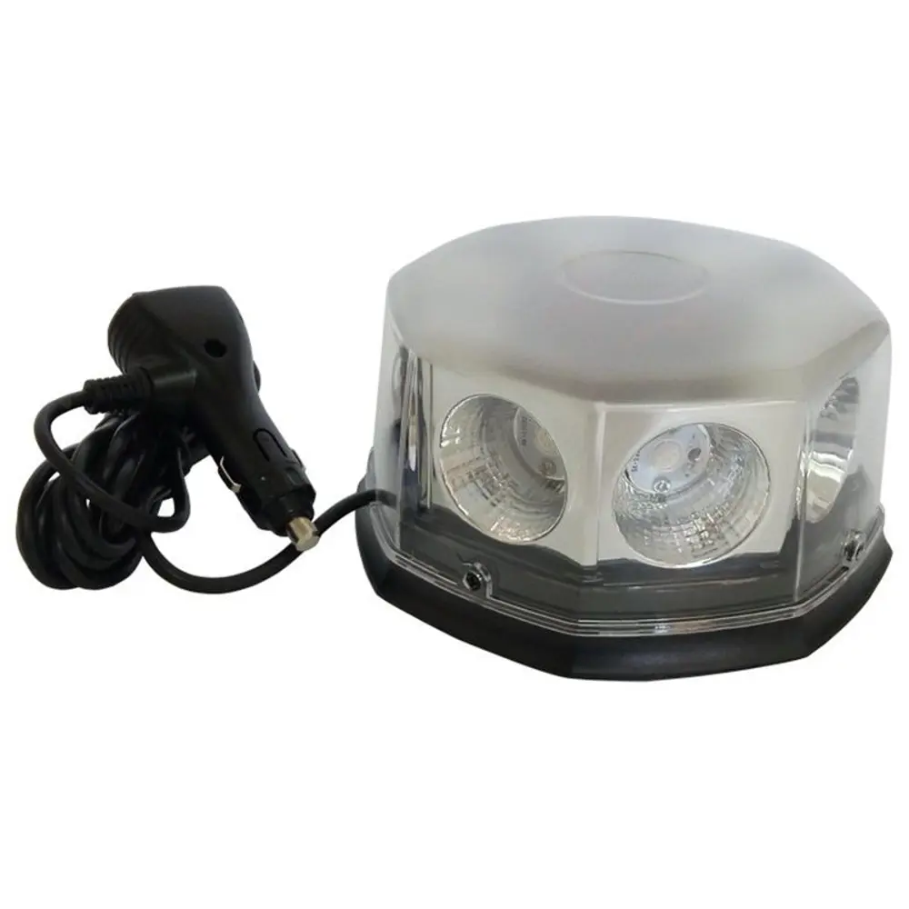 Mıknatıslı Tepe Lambası Cree Ledli Yuvarlak Kırmızı Mavi 12V / La